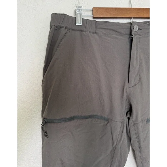 Fjallraven Pants High Coast Hike Trousers Men 36 x 32 Green Khaki Mountain Gorp